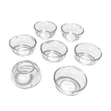 20PCS/LOT Mini Size Round Clear Bowl Imitation PS plastic parfait glass Small Transparent cups Model  Decoration Parts  #DIY051 2024 - buy cheap