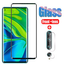 2 in 1 Tempered Glass for Xiaomi Mi Note 10 Pro Cured Edged Screen Protector For Mi 10 lite 10lite 10Pro Protective Glass Film 2024 - buy cheap