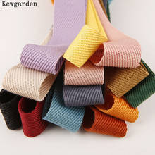 Kewgarden  1" 1.5" 10mm 38mm 25mm Twill Cotton Linen Ribbon Handmade Tape DIY Hair Bow tie Accessories Packing Webbing 10 Yards 2024 - buy cheap