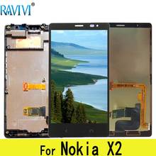 4,3 ''X2 LCD для Nokia X2 LCD дисплей двойной RM-1013 RM-1014 X2DS кодирующий преобразователь сенсорного экрана в сборе Замена для NokiaX2 2024 - купить недорого