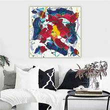 Pintura al óleo de lienzo abstracto de 46 pulgadas, obra de arte de póster, imagen colgante de pared, decoración para el hogar y la sala de estar 2024 - compra barato