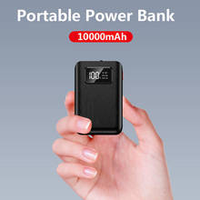 For xiaomi Power Bank 10000 mAh Mobile Phone Carregador Portatil 5V 2A Fast Charger Mini Power Bank With LED Flashlight 2024 - buy cheap