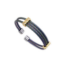 Jsbao-pulseira feminina de aço inoxidável 316l, colorida, fio, bracelete e pulseira de punho, joias da moda 2024 - compre barato