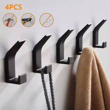 4Pcs/Set Aluminum Wall-mounted Robe Hooks Creative Hanging Storage Shelf Coat Hangers for Bathroom Kitchen Bedroom 2024 - buy cheap