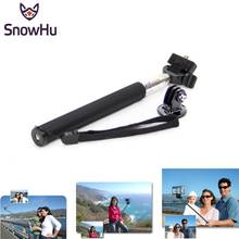 SnowHu-Palo de selfie portátil de aluminio, accesorios para Gopro Hero 10, 9, 8, 7, 6 +, sj4000 Yi, cámara GP55 2024 - compra barato
