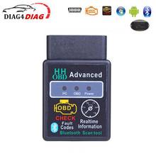 ELM327 Bluetooth V2.1 HHOBD ELM 327 Car Diagnostic Interface Scan Tools Code Reader HH OBD 2 Scanner For Android Torque PC 2024 - buy cheap