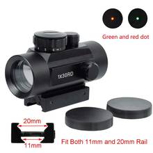 Tactical 1X30 Red Green Dot Sight Scope Holographic Riflescope Optics Scope For Hunting Airsoft Shotgun 11 20mm Air Rifle Scope 2024 - buy cheap