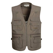 Men Plus Size Sleeveless Jacket Summer Quick-Drying Casual Vest Spring Mens Fishing Camping Outdoor Male Waistcoats Multi-pocket 2024 - buy cheap