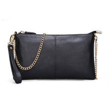 Genuine Leather Women Bag Designer High Quality Evening Envelope Clutch Fashion Small Handbags Chain Shoulder Bags For Women 2024 - buy cheap