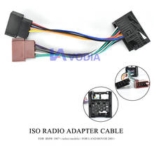 Adaptador de Radio ISO 12-103 para BMW 1987 + (modelos selectos) para LAND ROVER 2001 + conector de Cable de telar de plomo para motocicleta 2024 - compra barato