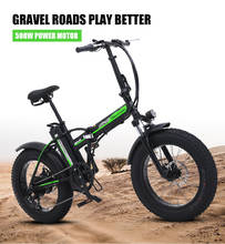 Электрический велосипед sheng milo 48 В, складной электрический велосипед 500 Вт, мотоцикл ebike, 20-дюймовый портативный горный Снежный велосипед 2024 - купить недорого