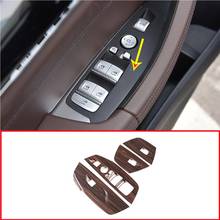 4pcs Pine Wood Grain ABS Style For BMW X3 X4 G01 G02 2018 2019 Left Hand Drive Car Window Lift Button Frame Trim Accessories 2024 - buy cheap