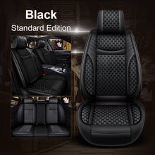 5-Seat Car PU Leather Linen Front Car Seat Covers Front Rear Fashion Style Auto Interior for DODGE Avenger Charger Nitro Journey 2024 - buy cheap