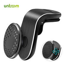 Автомобильный магнитный держатель для телефона Untoom, универсальный магнитный держатель с креплением на вентиляционное отверстие в автомобиле, подставка для iPhone 11 Pro Max Samsung 2024 - купить недорого