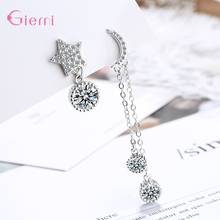 New Arrival 2020 Real 925 Sterling Silver Crystal Drop Earrings For Women Top Quality Dangle Earring Wedding Jewelry Statement 2024 - buy cheap