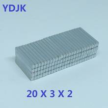 10PCS/LOT N35 Neodymium Magnet 20*3*2  Strong Cuboid Rare Earth Permanent Magnet 20x3x2  Powerful NdFeB Magnets 20 x 3 x 2 2024 - buy cheap