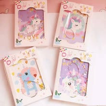 New cute Hand ledger quicksand fantasy unicorn diary notebook portable small notebook 2024 - buy cheap