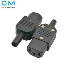 AC-013A AC 250V 10A Female Power Iron Core Adapter 3 Terminals IEC320 C13 AC Power Connector 3 Pins 2024 - buy cheap