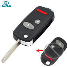 2+1 BUTTONS Modified folding Flip remote Key Case Shell for Honda Accord Civic CR-V Element Pilot 3 button 2024 - buy cheap