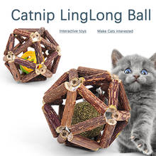 Zk20 catnip bola gato brinquedos interativos para gatinho matatabi polygonum gatos limpeza dentes saudável catnip bolas de madeira suprimentos para animais estimação 2024 - compre barato