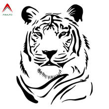 Aliauto Personality Car Sticker Male Tiger Head Vinyl Black Silver Accessories PVC Decal for Infiniti Peugeot 308,20cm*15cm 2024 - buy cheap