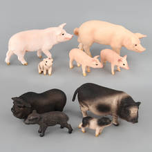 Милая имитация фермы домашняя Свинья модели Животных Фигурки коллекции миниатюрные познавательные обучающие игрушки подарок для детей 2024 - купить недорого
