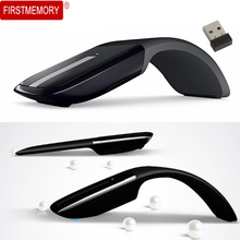 Ratón óptico inalámbrico Arc Touch, diseño ergonómico, plegable, 2,4G, USB, para juegos, oficina, ordenador portátil, Mac 2024 - compra barato