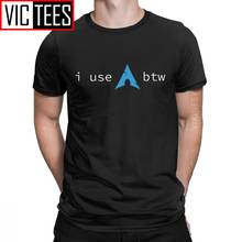 Men T-Shirt Arch Linux I Use Arch Btw Funny Cotton Sweatshirt 3D Print Tee Shirting T Shirt 2020 Homme 2024 - buy cheap