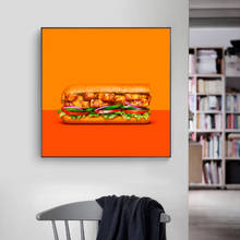 Carteles de frutas, Pizza, hamburguesa, imagen de restaurante, comida deliciosa, pintura en lienzo, arte de pared, decoración del hogar 2024 - compra barato
