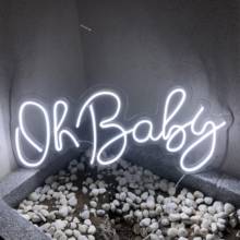 Oh Baby personalized Custom LED Neon Sign INS Wall Decor For Home Cafe Store Bar Wedding Party Decorative Light 2024 - buy cheap