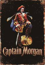 Novelty Funny Sign Captain Morgan Vintage Metal Tin Sign Wall Sign Plaque Poster for Home Bathroom and Cafe Bar Pub Wall Decor 2024 - buy cheap