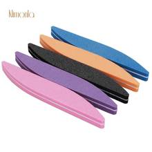 New 5Pcs Professional Nail File 100/180 Thick Sponge Sandpaper Nail Sanding Buffing Files Manicure Pedicure Tools Mix Color 2024 - buy cheap