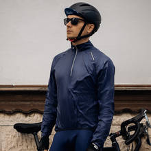 Santic мужское кожаное пальто для велоспорта ветрозащитная Водонепроницаемая маленькая защита от дождя и солнца легкая кожаная куртка для езды на велосипеде M0C07033 2024 - купить недорого