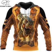 Belo tiranossauro 3d estampa completa unissex, agasalho de luxo masculino com capuz, jaqueta casual dw0307 2024 - compre barato