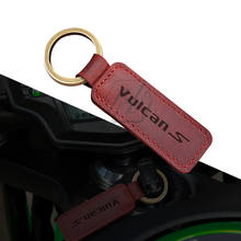 Motorcycle Cowhide Keychain Keyring Case for Kawasaki Vulcan S 2024 - buy cheap