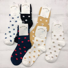 Ladies Socks For Girls Polka Dot Socks Women Black White Cute Kawaii Harajuku Socks Cotton Korean Style Casual Short Sock Woman 2024 - buy cheap