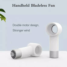 Portable Bladeless Fan Handheld USB Rechargeable Wireless Cordless Fans Air Cooler Fan Mini Cooler Air Conditioner Fan Office 2024 - buy cheap