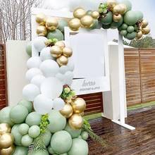 121 pçs verde azeitona confetti balão garland arco kit retro cor balão conjunto decorações festa de aniversário do casamento chuveiro do bebê 2024 - compre barato