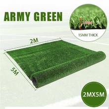 2 × 5M Outdoor Artificial Grass Mat, Indoor Outdoor Landscape Decoration, Lawn Turf Synthetic Rugs Mat 2024 - buy cheap