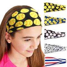 Softball Sports Sweat Ball Headbands Girls Yoga Fitness Women Hair Accessories Prints Bandannas Wide Running Baseball Hairband 2024 - buy cheap