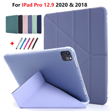 Funda plegable triple con Portalápices para iPad Pro, 12,9, 2020, 2018 pulgadas, 12, 9, 4. ª generación, 3. ª generación, Caqa 2024 - compra barato