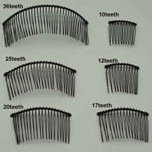 20PCS Various Size Black Plain Metal Hair Combs Twist Wires Comb for DIY Kids Crown Tiara hair accessories Nickle Free Lead free 2023 - buy cheap