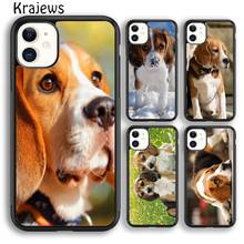 Красивый чехол для телефона с изображением щенков krajeeves Beagle Dog для iPhone 5 SE 6s 7 8 plus X XR XS 11 pro max Samsung Galaxy note S8 S9 S10 2024 - купить недорого