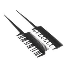 Set of 2 2-way Highlight Comb, Dye Comb, Highlight Comb, Black 2024 - buy cheap