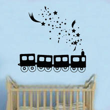 Dreams Train Wall Sticker Art Kids Girls Boys Bedroom Baby Room Nursery Interior Decor Vinyl Window Decal Removable Mural M599 2024 - buy cheap