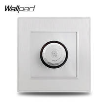 Wallpad S6 Branco LEVOU Interruptor Dimmer 3-80W Escovado Do Painel PC 2024 - compre barato