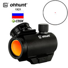 ohhunt Compact 1X21 Red Dot Sight Low Power 3 MOA Optics Scope Picatinny Rail Base with Quick Release Riser Mount 2024 - buy cheap