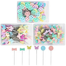 100pcs/set Dressmaking Pins Patchwork Needle Craft Bowknot Button Head Pins Embroidery Pins For DIY Quilting Sewing Accessories 2024 - buy cheap