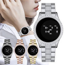 Women Stainless Steel Female Watch Electronic Clock Digital Wristwatches Casual Touch Screen LED Watches Relogio Feminino 2024 - buy cheap