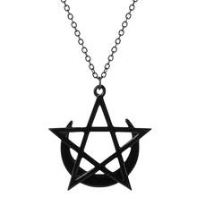 Gothic Moon And Pentagram Alloy Neckless For Women Black Color Witchcraft Necklaces & Pendants Jewelry Accessories Gifts 2024 - buy cheap